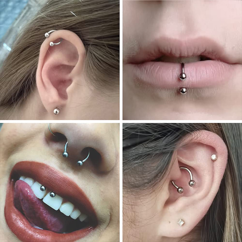5 stks/partij Rvs 18G Hoefijze - Body Jewelry Barbell recensie en prijs