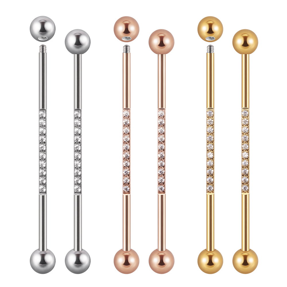 1/3 Stuks Rvs Industriële Barb - Industrial Barbell Long recensie en prijs