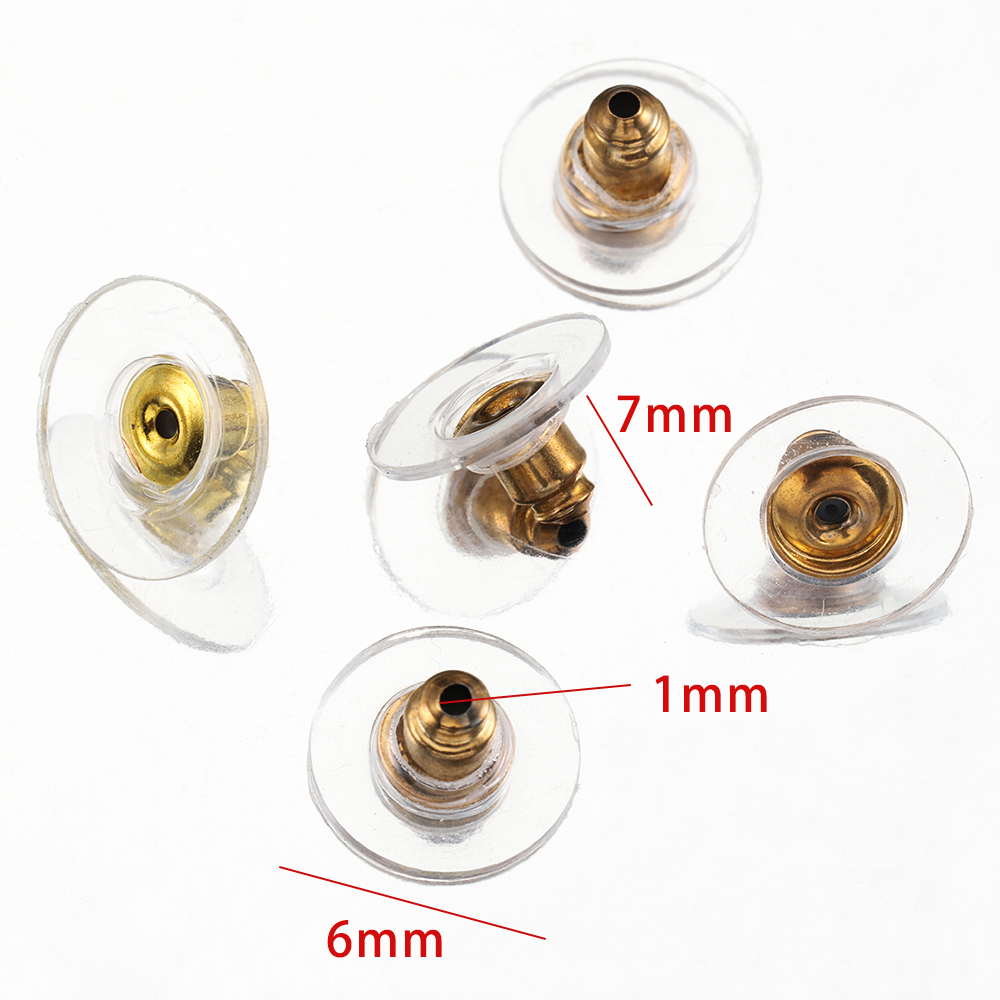 100 stks 6mm Silicon Oorbel Te - Body Jewelry Top recensie en prijs
