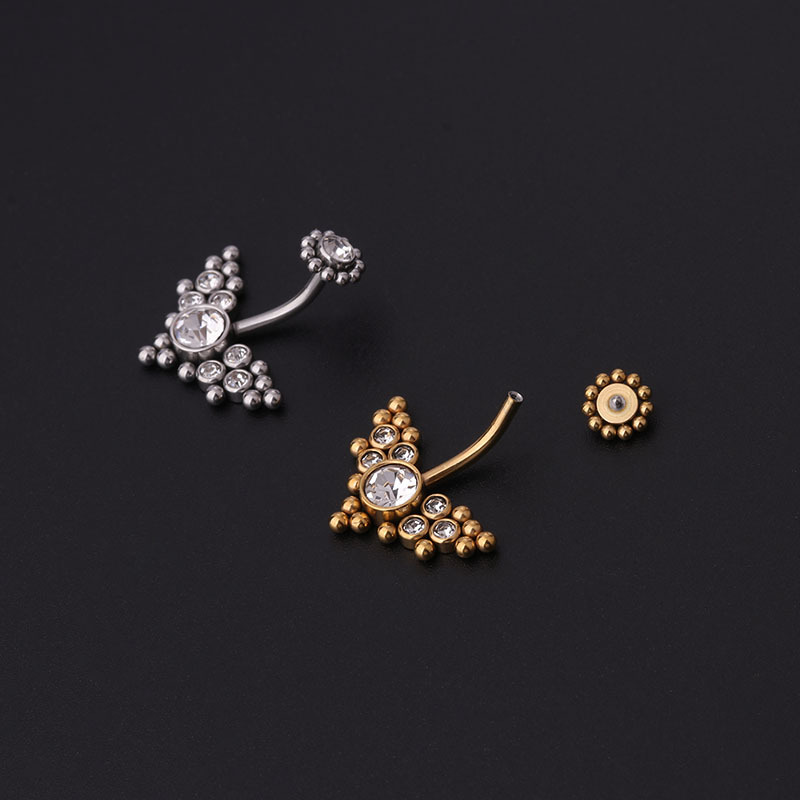 Zirkoon Gouden Navelringen Roe - Body Jewelry Barbell recensie en prijs