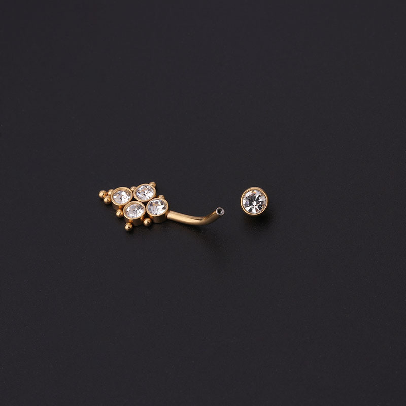 Zirkoon Gouden Navelringen Roe - Body Jewelry Barbell recensie en prijs