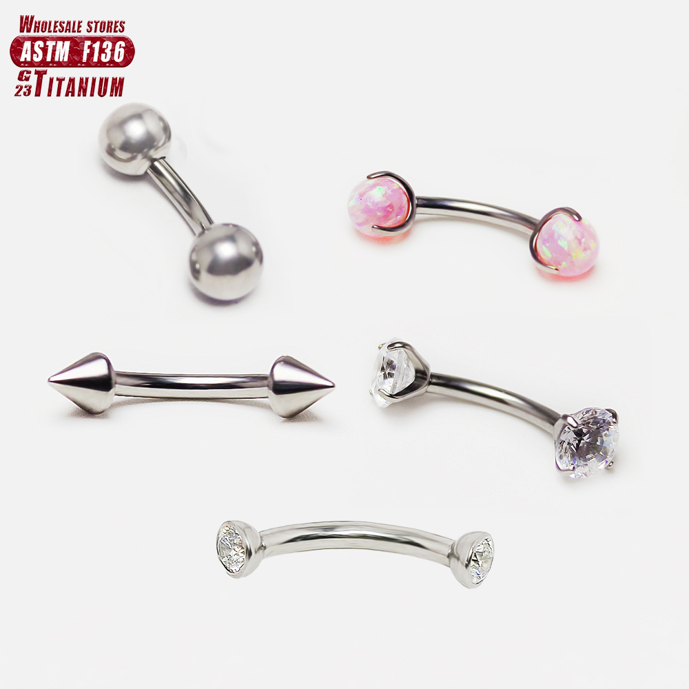 F136 Titanium Piercing 3-5mm O - Eyebrow Curved Barbell recensie en prijs