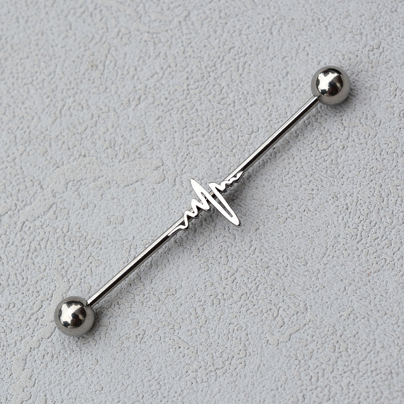1PC 16G Rvs Lange Industriële  - Industrial Barbell Long recensie en prijs